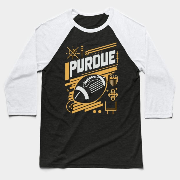 PURDUE tribute - Football Purdure University Design Purdue tribute foot ball player Baseball T-Shirt by TributeDesigns